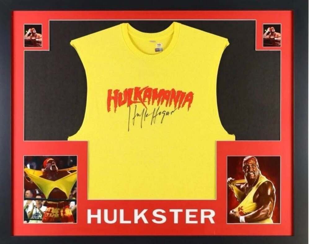 Hulk Hogan Framed autographed Jersey PSA authenticated